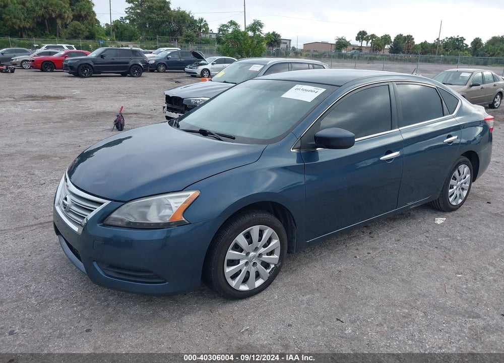 2013 NISSAN SENTRA SV VIN: 1N4AB7APXDN902592