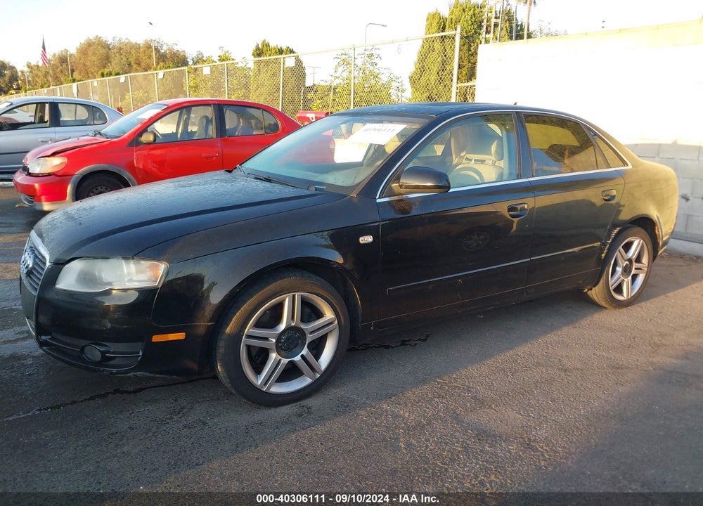2006 AUDI A4 2.0T VIN: WAUAF78E46A138104