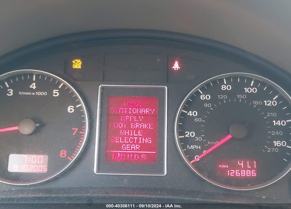 2006 AUDI A4 2.0T VIN: WAUAF78E46A138104