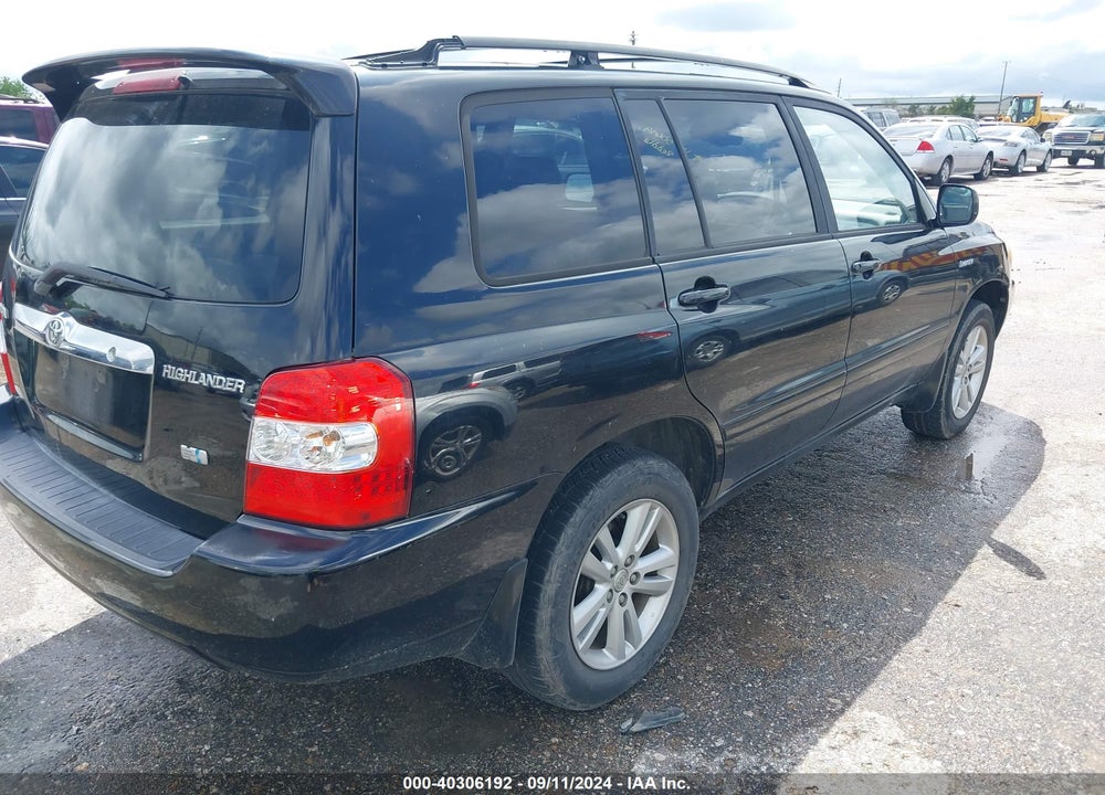 2006 TOYOTA HIGHLANDER HYBRID LIMITED V6 VIN: JTEDW21A160004842