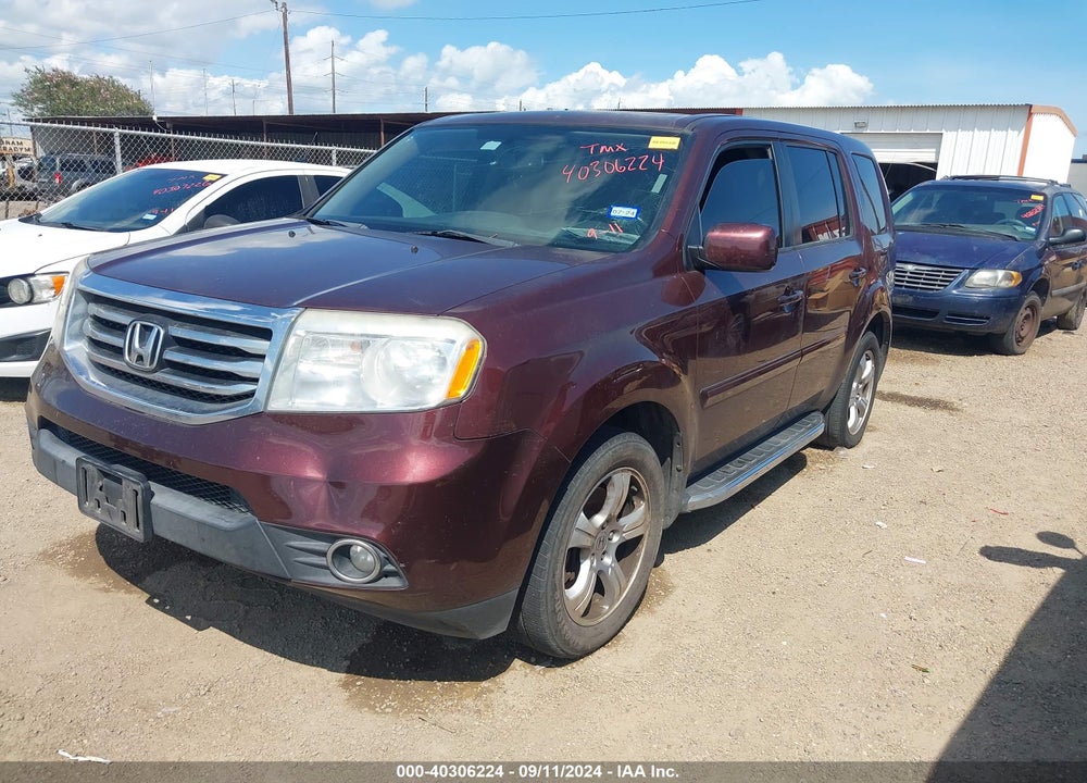 2013 HONDA PILOT EX-L VIN: 5FNYF3H59DB013212