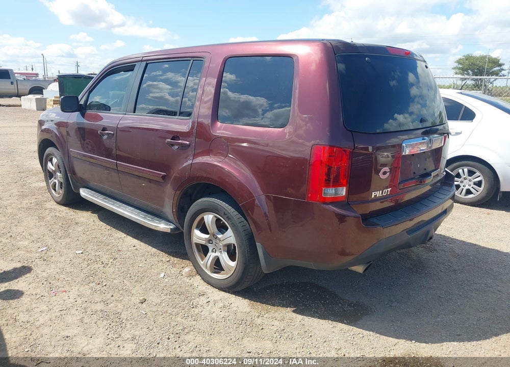 2013 HONDA PILOT EX-L VIN: 5FNYF3H59DB013212