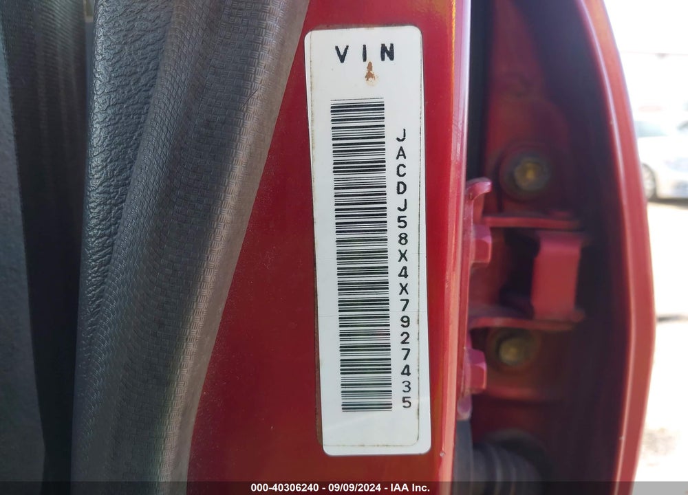 1999 ISUZU TROOPER S VIN: JACDJ58X4X7927435