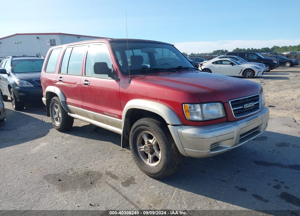 1999 ISUZU TROOPER S VIN: JACDJ58X4X7927435