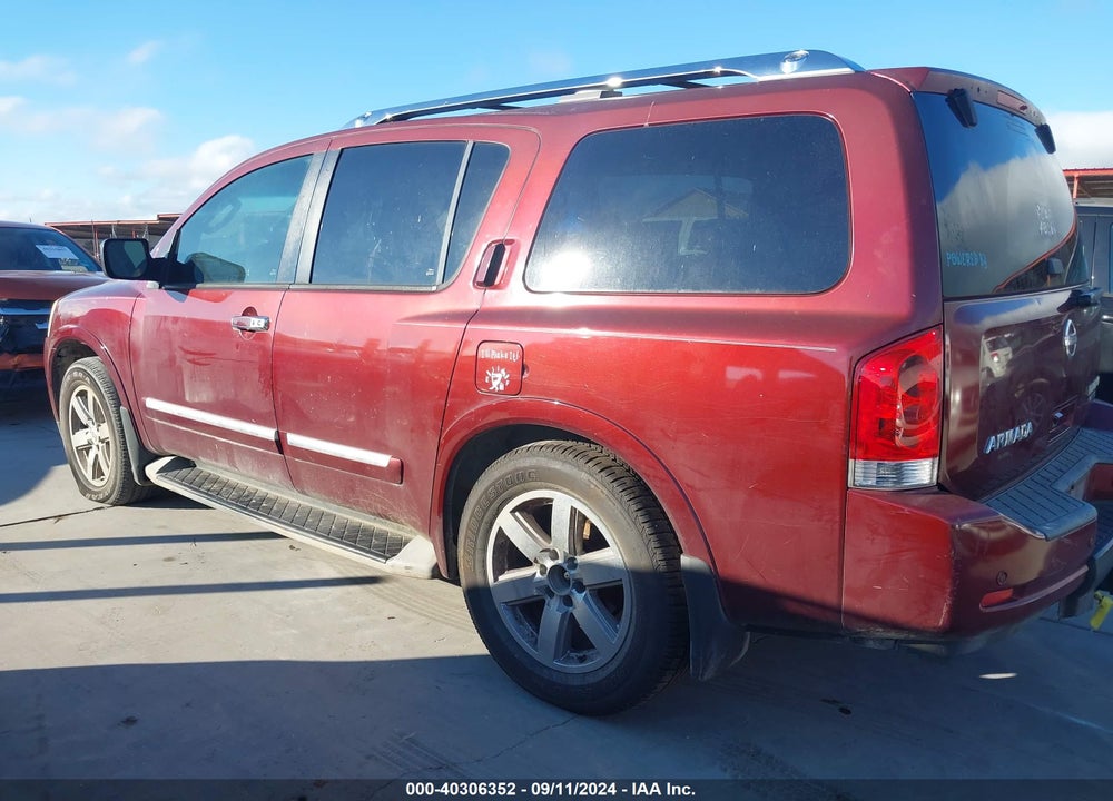 2010 NISSAN ARMADA PLATINUM VIN: 5N1BA0ND0AN619022