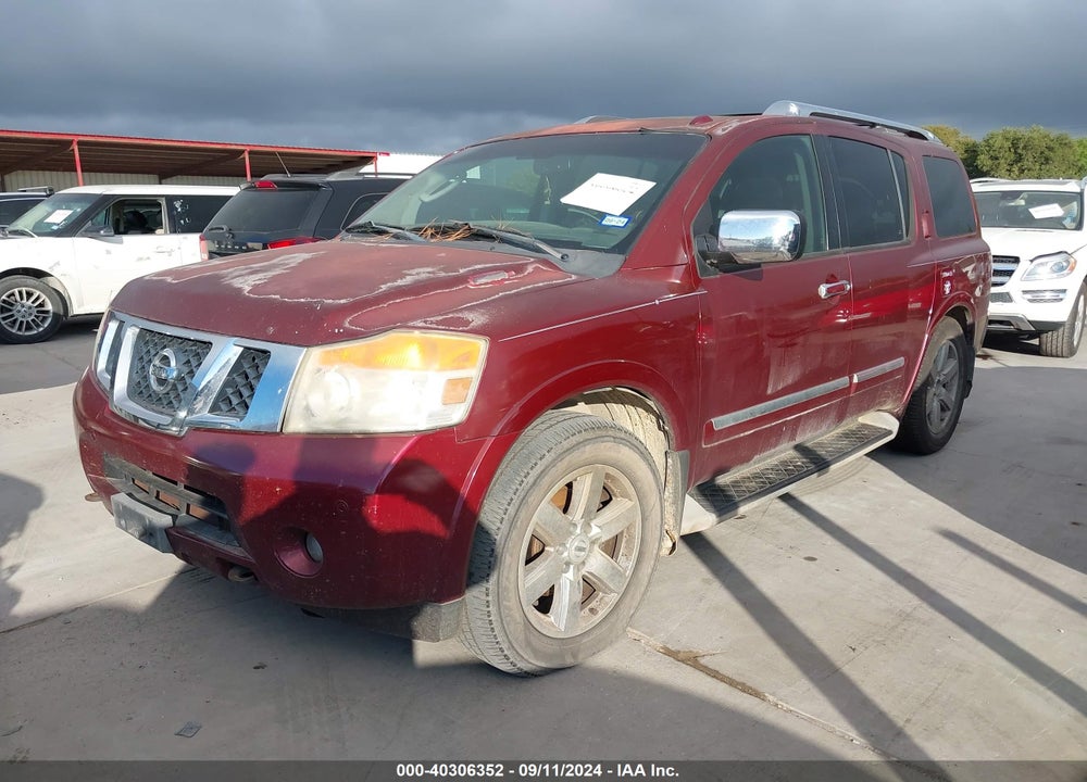2010 NISSAN ARMADA PLATINUM VIN: 5N1BA0ND0AN619022