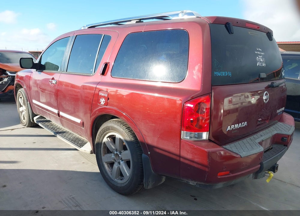 2010 NISSAN ARMADA PLATINUM VIN: 5N1BA0ND0AN619022