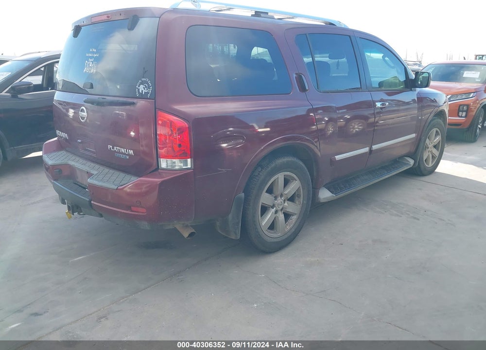 2010 NISSAN ARMADA PLATINUM VIN: 5N1BA0ND0AN619022