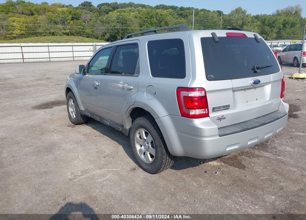 2008 FORD ESCAPE LIMITED VIN: 1FMCU04198KA99627