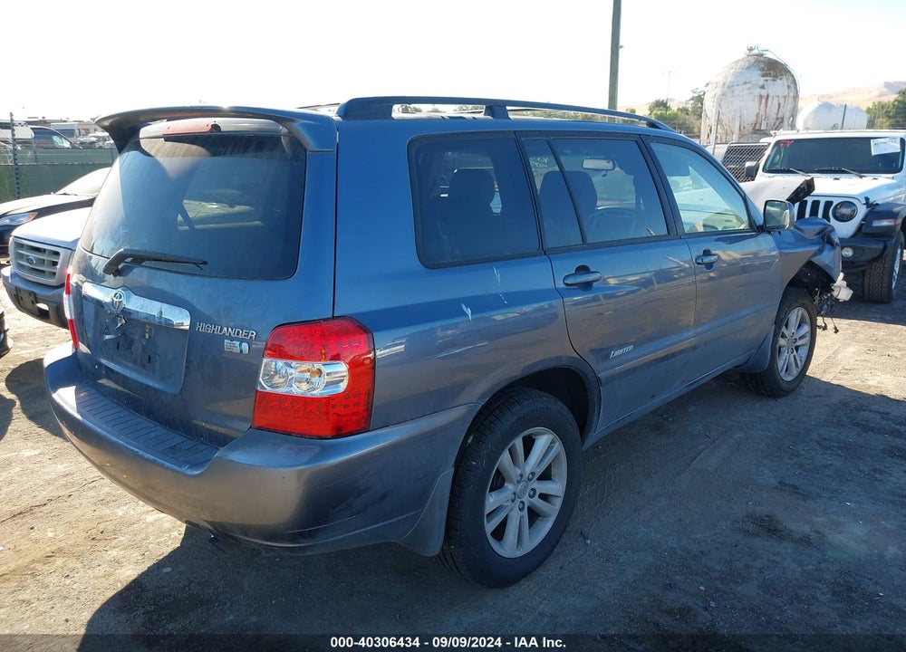 2007 TOYOTA HIGHLANDER HYBRID LIMITED V6 VIN: JTEDW21A870022353