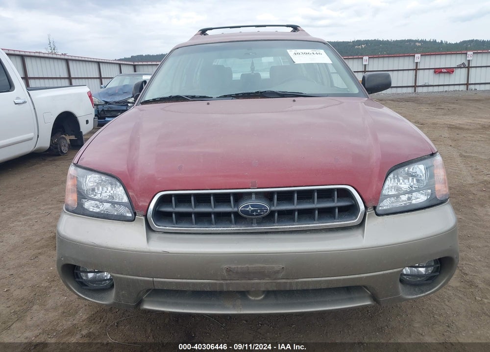 2004 SUBARU OUTBACK VIN: 4S3BH675247633179
