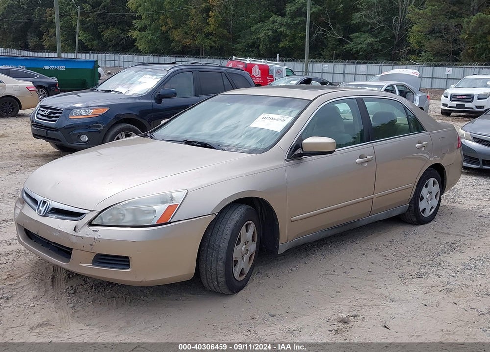 2007 HONDA ACCORD 2.4 LX VIN: 3HGCM56447G704458