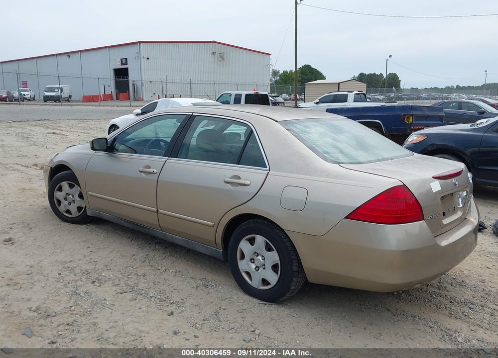 2007 HONDA ACCORD 2.4 LX VIN: 3HGCM56447G704458