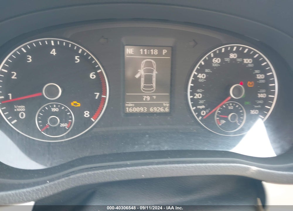 2012 VOLKSWAGEN PASSAT 2.5L SE VIN: 1VWBH7A30CC101543