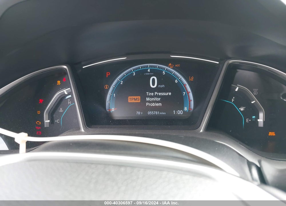 2019 HONDA CIVIC EX VIN: 19XFC1F34KE215397