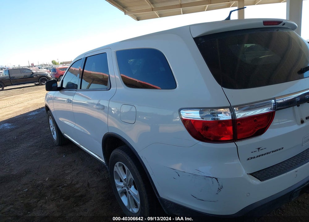 2013 DODGE DURANGO SXT VIN: 1C4RDHAGXDC671735