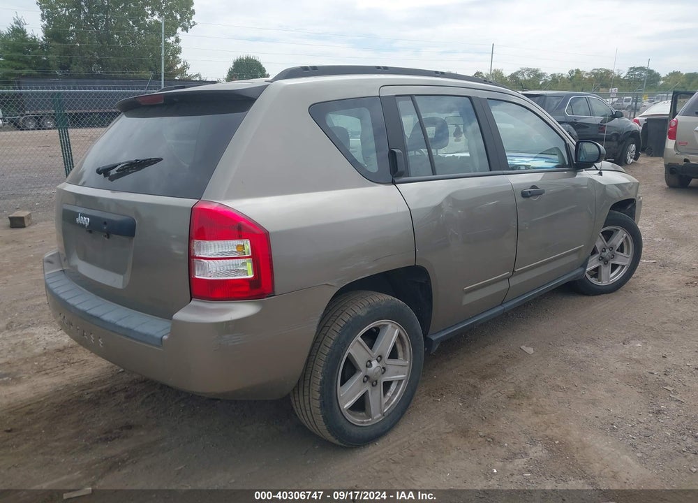 2008 JEEP COMPASS SPORT VIN: 1J8FT47048D642880