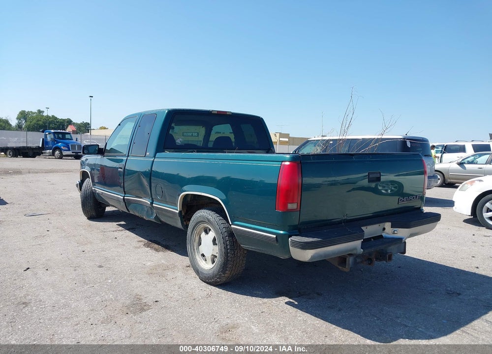 1998 CHEVROLET C1500 FLEETSIDE VIN: 2GCEC19R0W1220644