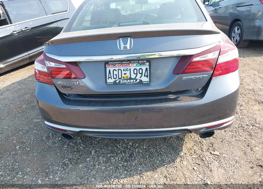 2017 HONDA ACCORD SPORT VIN: 1HGCR2F54HA160097