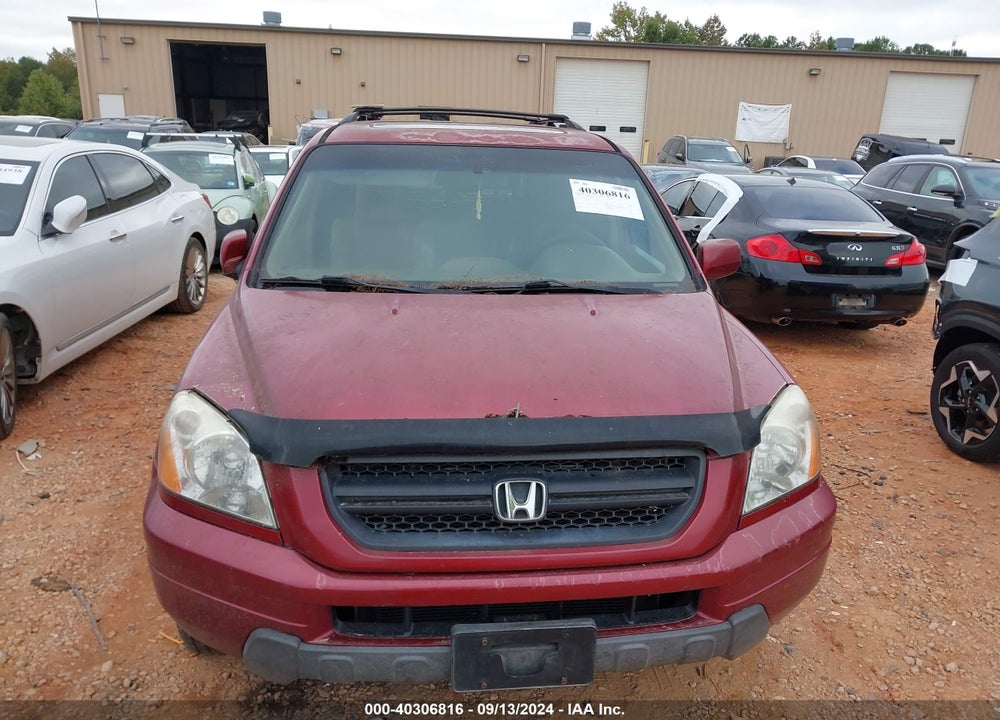 2005 HONDA PILOT EX-L VIN: 5FNYF18535B065912