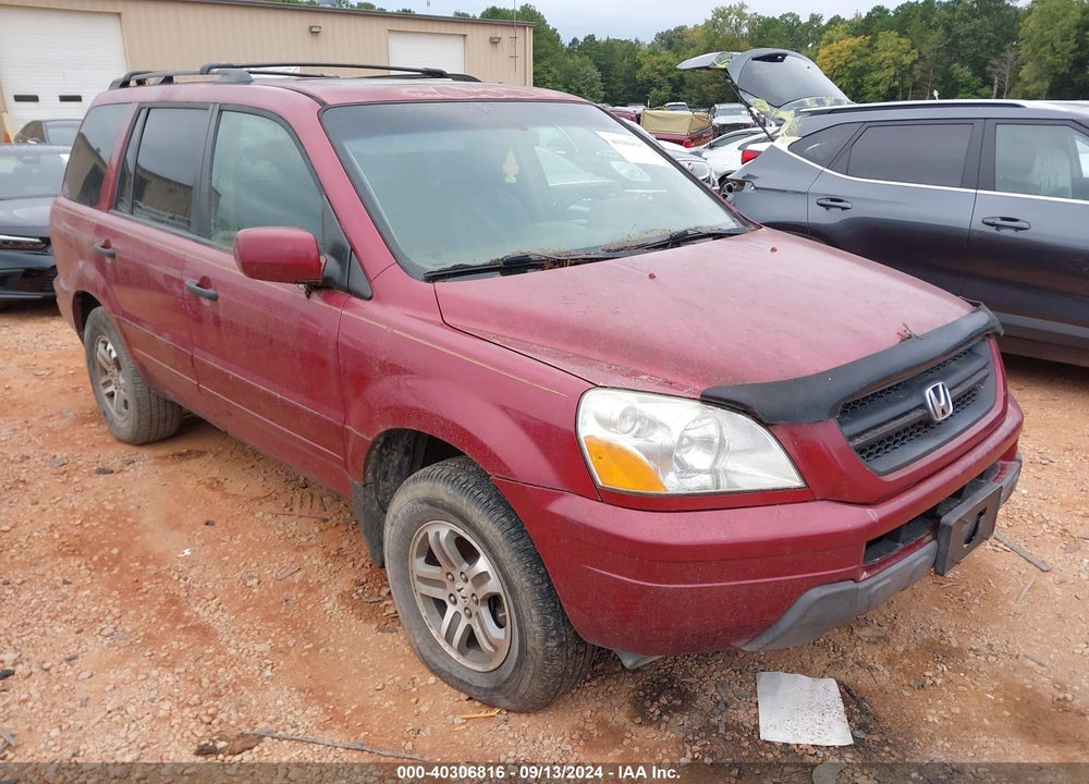 2005 HONDA PILOT EX-L VIN: 5FNYF18535B065912