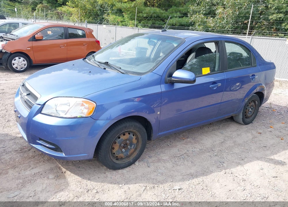 2009 CHEVROLET AVEO LS VIN: KL1TD56E49B641890