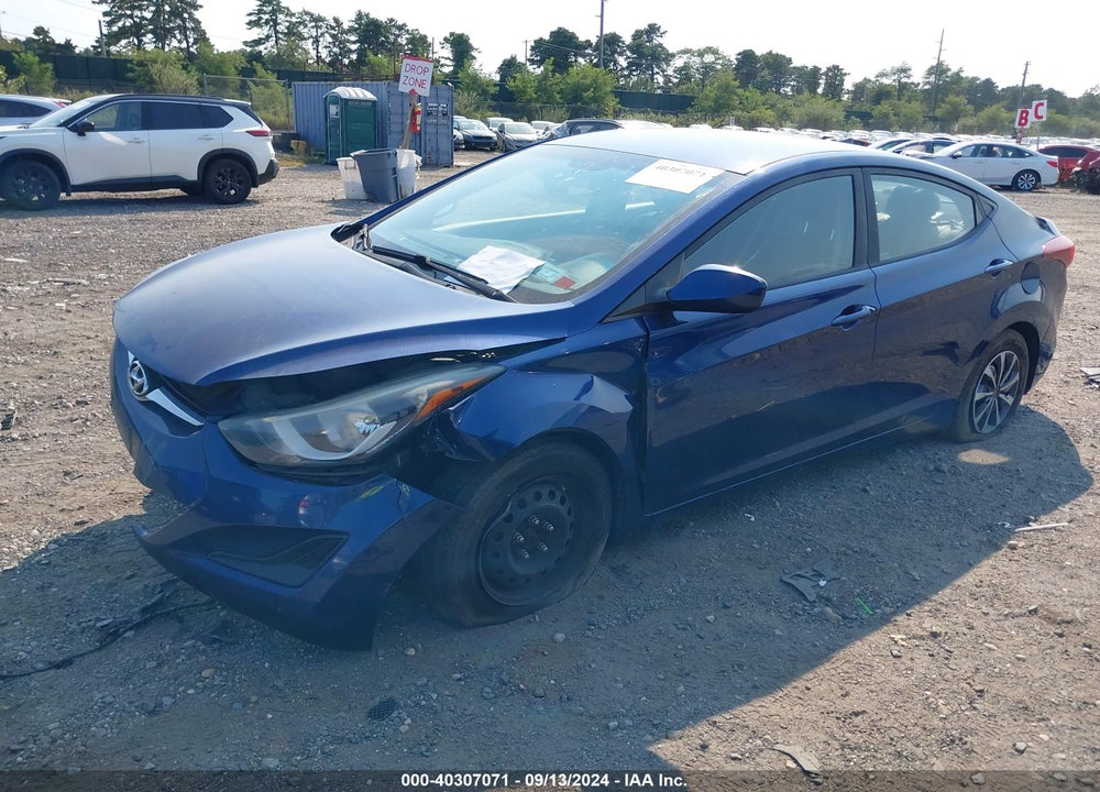 2016 HYUNDAI ELANTRA SE VIN: 5NPDH4AE2GH713393
