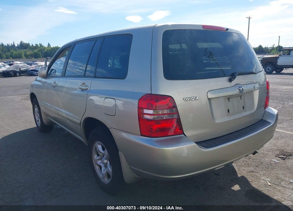 2001 TOYOTA HIGHLANDER VIN: JTEGD21A010006156
