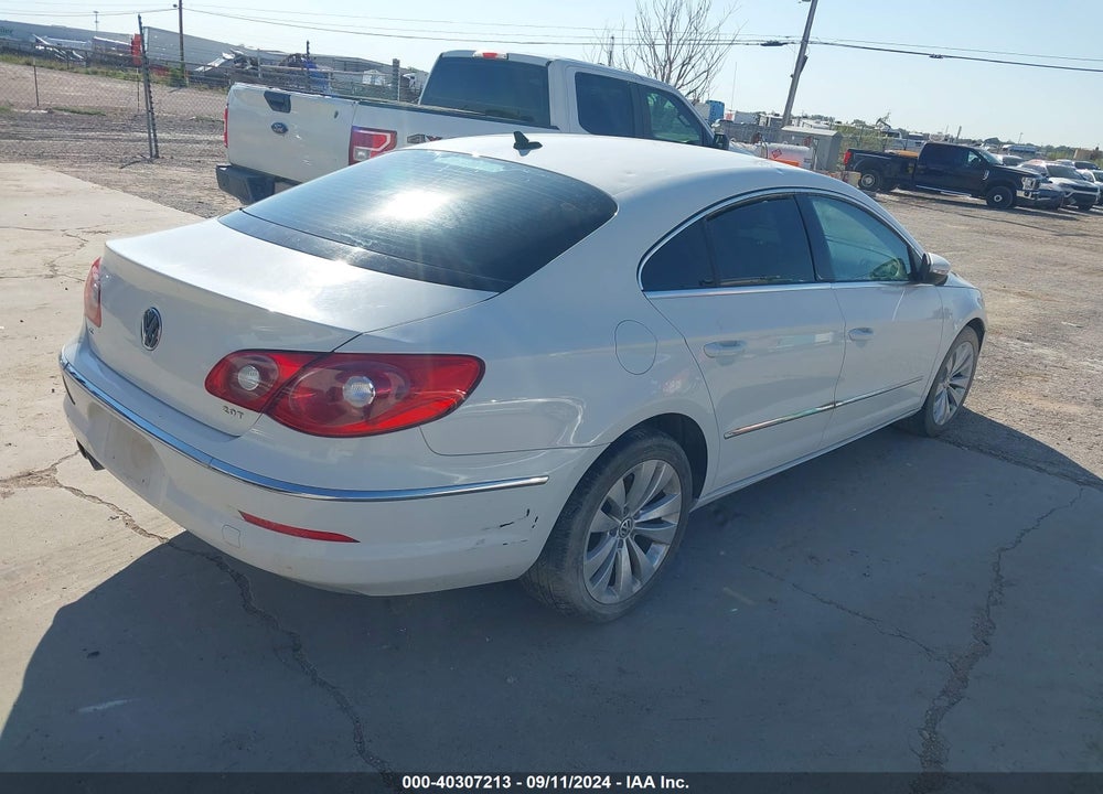 2010 VOLKSWAGEN CC SPORT VIN: WVWMN7AN6AE529740