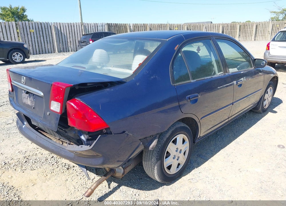 2003 HONDA CIVIC LX VIN: 1HGES16523L001406
