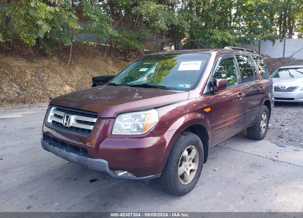 2008 HONDA PILOT EX VIN: 5FNYF184X8B056040
