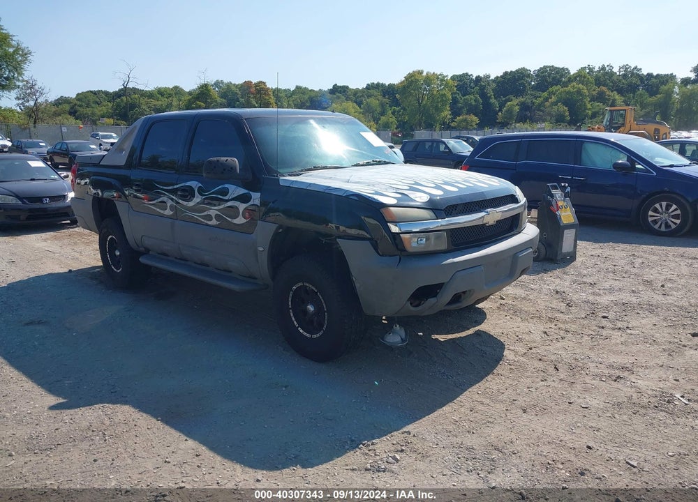 2002 CHEVROLET AVALANCHE 1500 VIN: 3GNEK13T92G220366