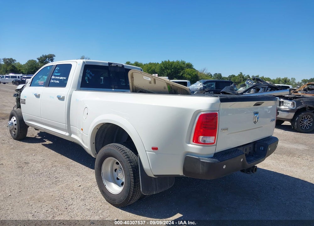 2018 RAM 3500 LAIE  4X4 8' BOX VIN: 3C63RRJL1JG268897