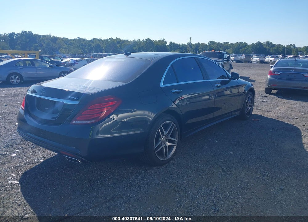 2015 MERCEDES-BENZ S 550 4MATIC VIN: WDDUG8FB5FA192870
