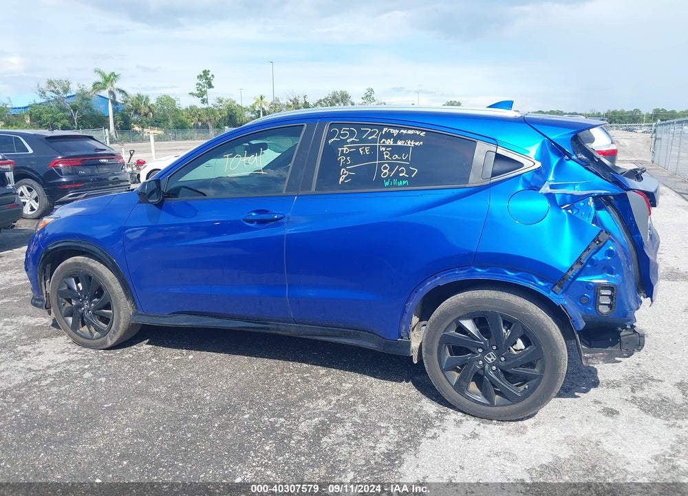 2022 HONDA HR-V 2WD SPORT VIN: 3CZRU5H12NM742615