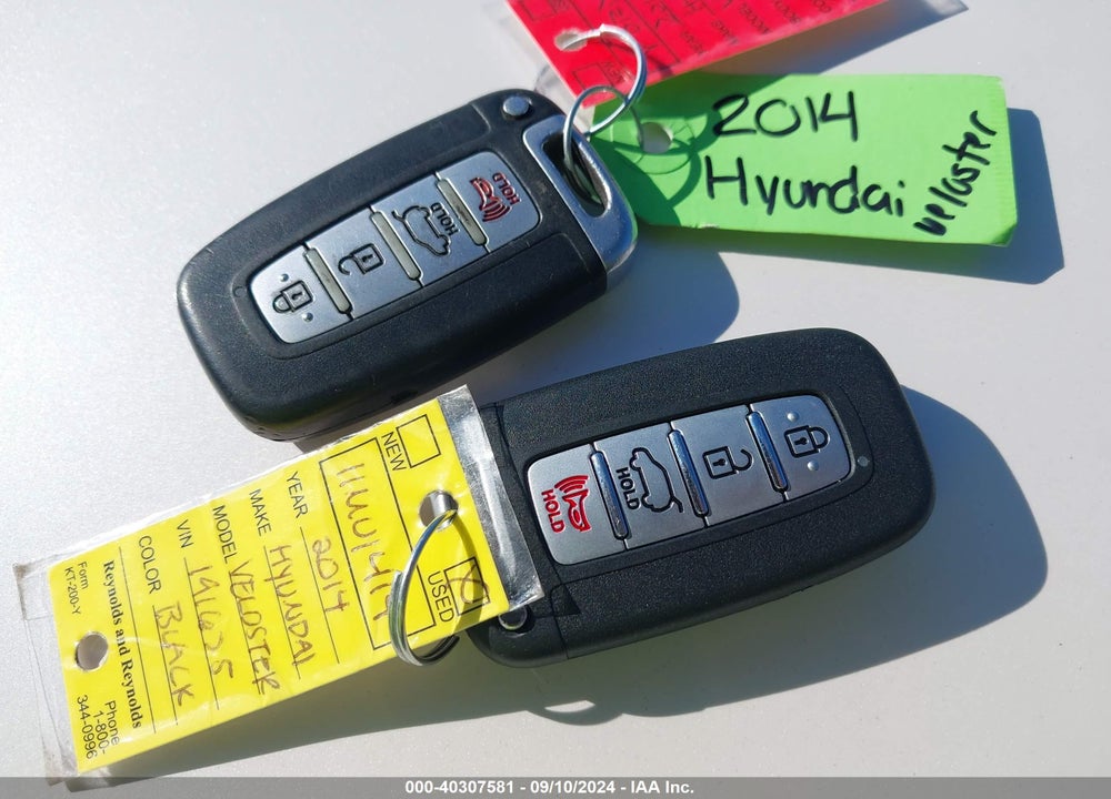 2014 HYUNDAI VELOSTER TURBO W/BLACK VIN: KMHTC6AE9EU191625
