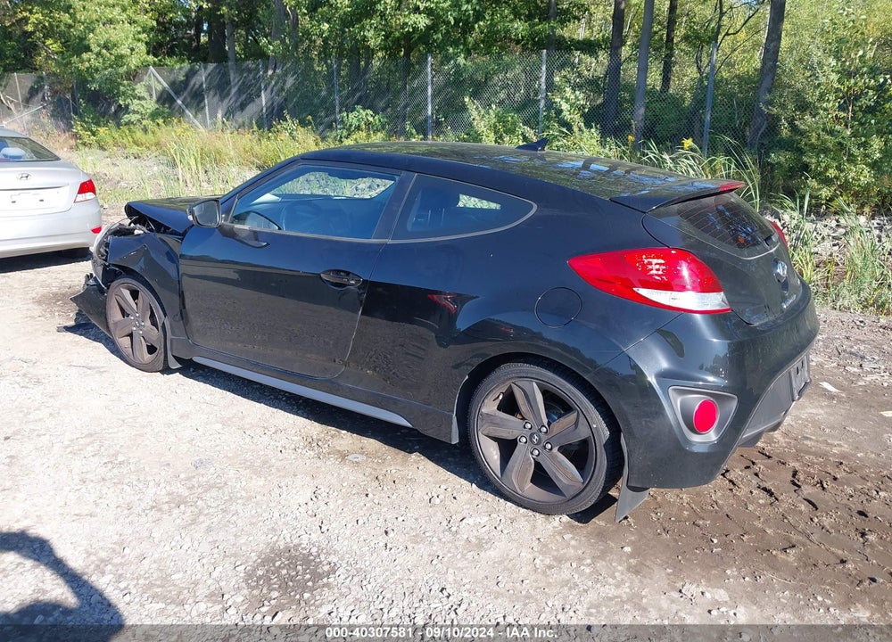 2014 HYUNDAI VELOSTER TURBO W/BLACK VIN: KMHTC6AE9EU191625