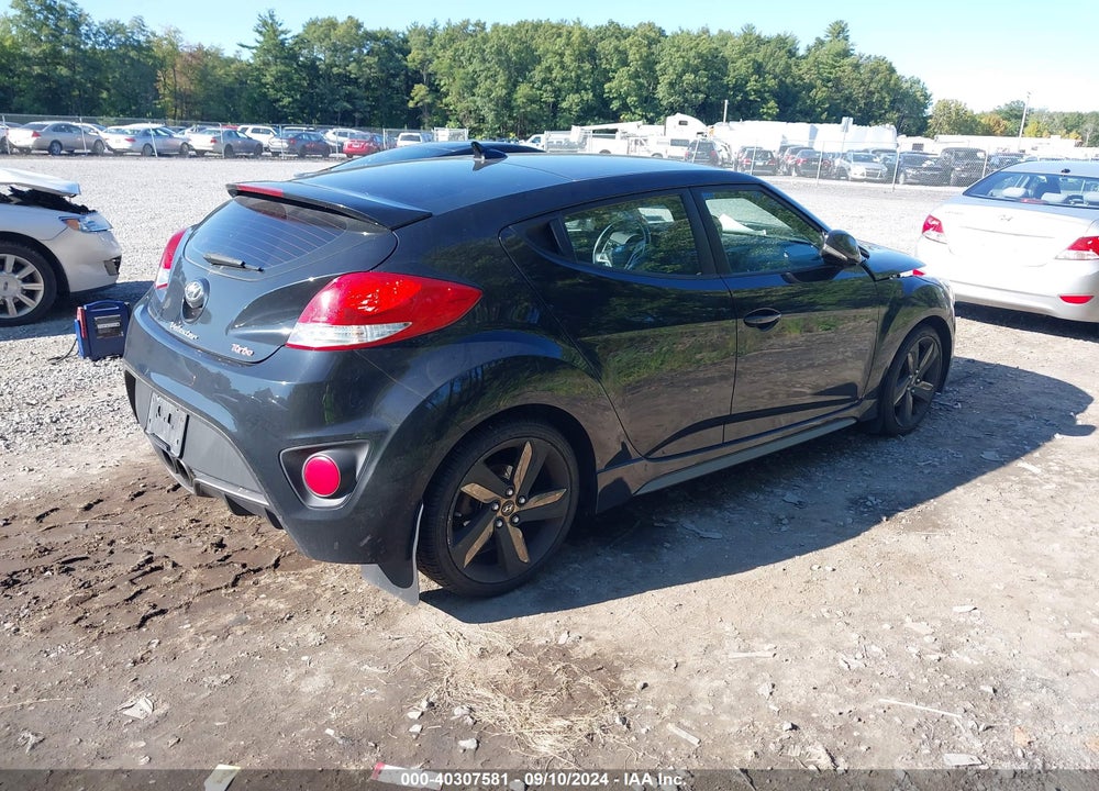 2014 HYUNDAI VELOSTER TURBO W/BLACK VIN: KMHTC6AE9EU191625