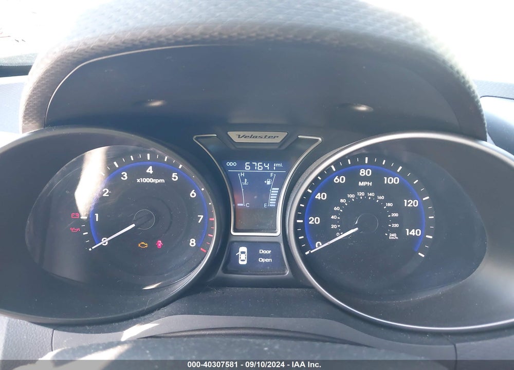 2014 HYUNDAI VELOSTER TURBO W/BLACK VIN: KMHTC6AE9EU191625