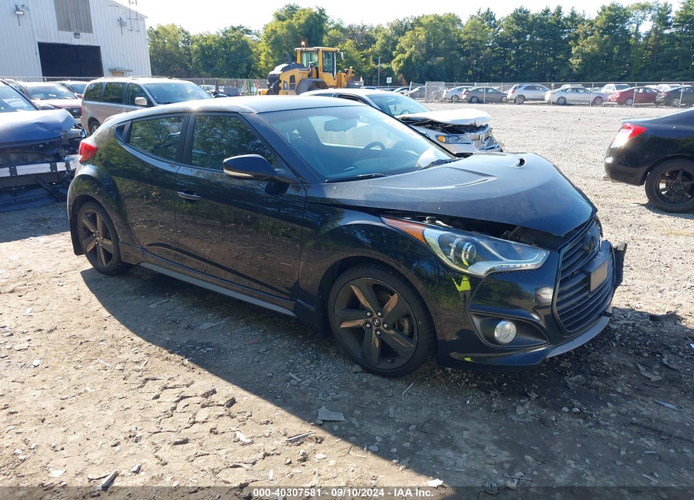 2014 HYUNDAI VELOSTER TURBO W/BLACK VIN: KMHTC6AE9EU191625