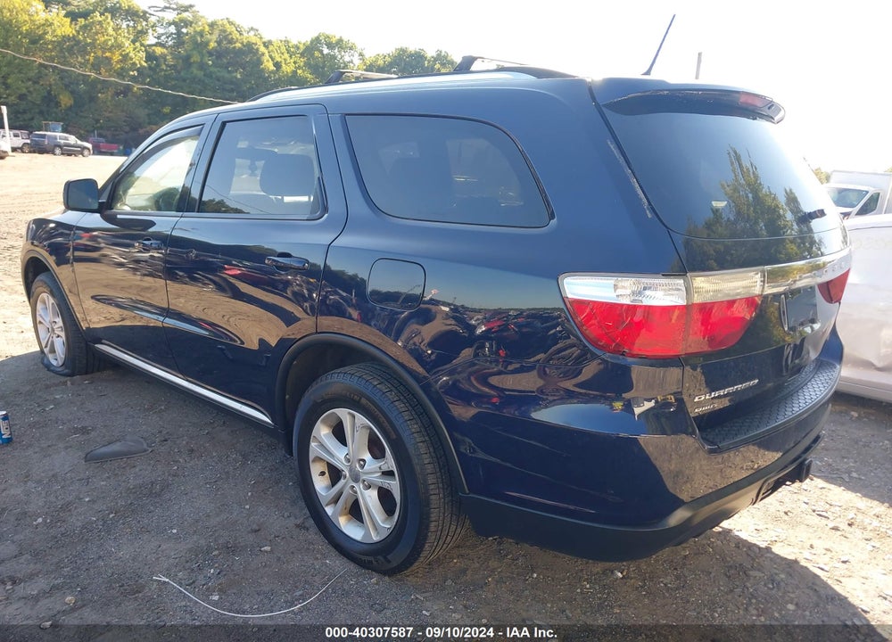 2012 DODGE DURANGO SXT VIN: 1C4RDJAG4CC164173
