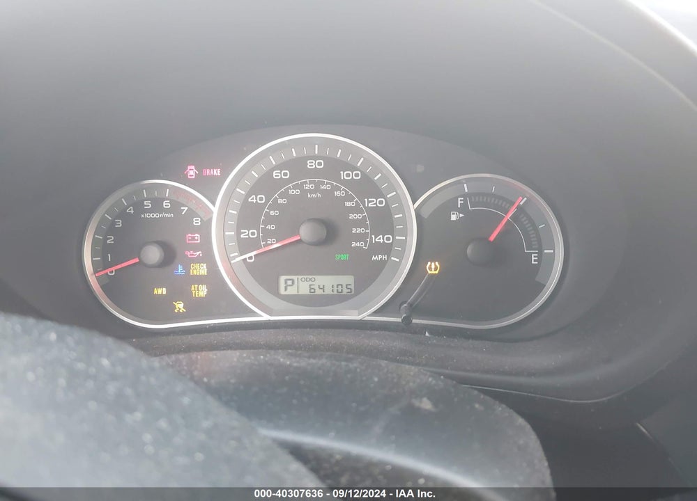 2009 SUBARU IMPREZA OUTBACK SPORT VIN: JF1GH63649H822377