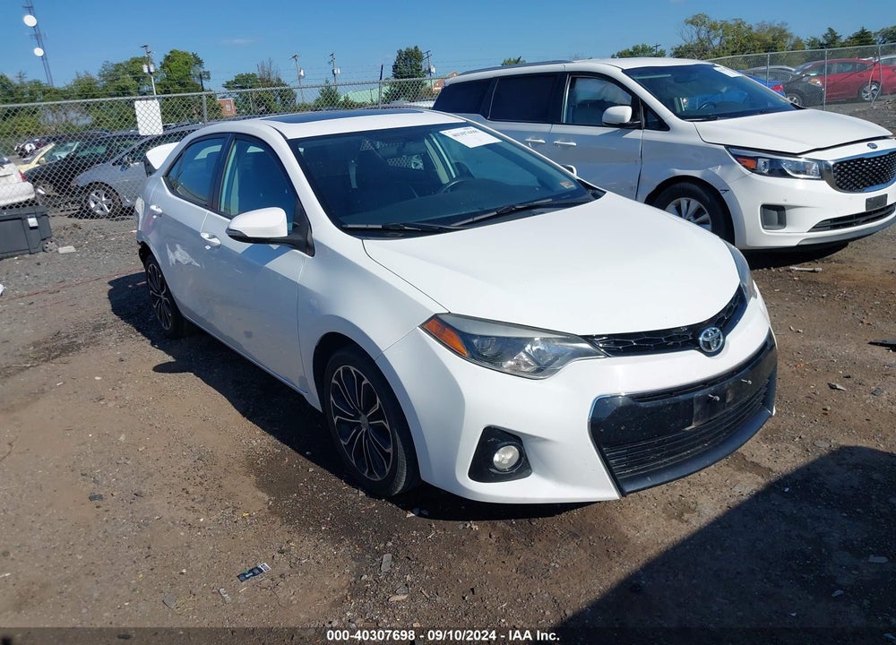 2016 TOYOTA COROLLA S PREMIUM VIN: 2T1BURHE2GC709496