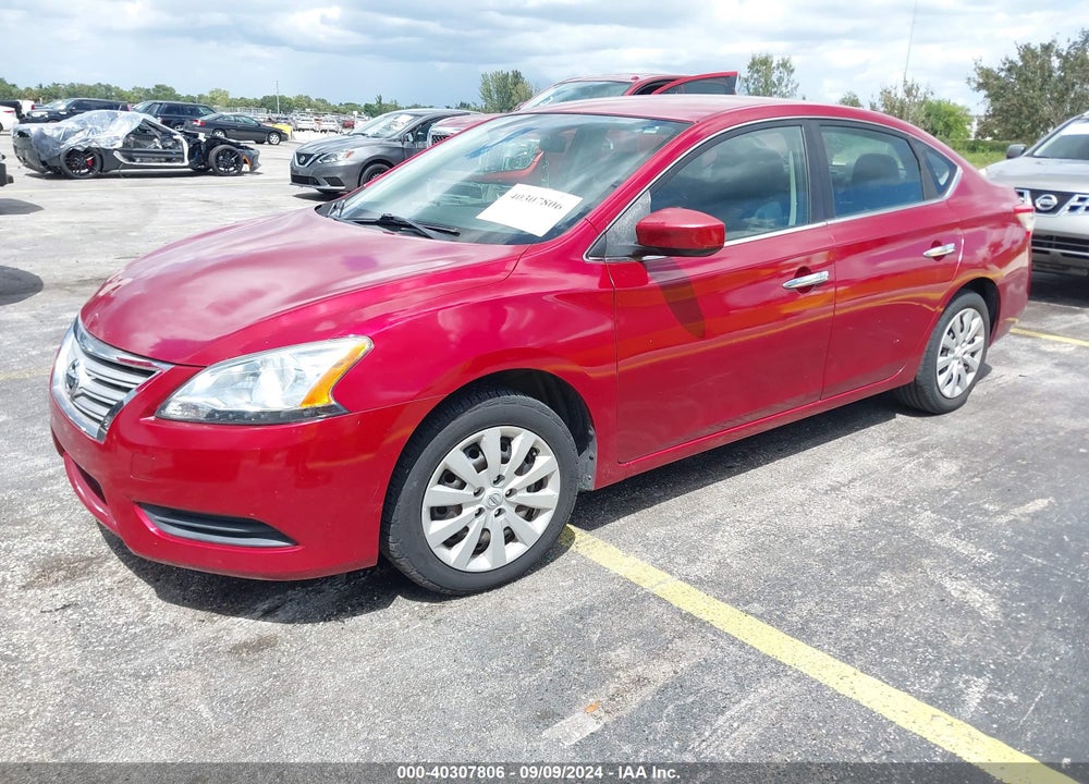 2014 NISSAN SENTRA SV VIN: 3N1AB7AP1EL624261