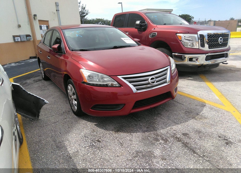 2014 NISSAN SENTRA SV VIN: 3N1AB7AP1EL624261