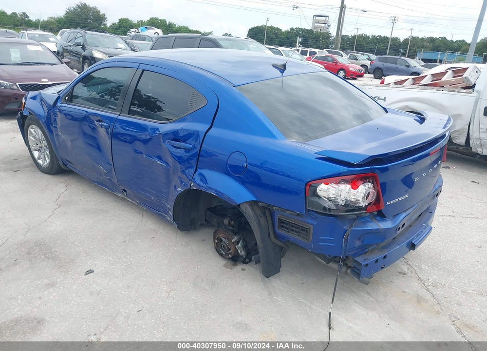 2012 DODGE AVENGER SE VIN: 1C3CDZAG3CN271048