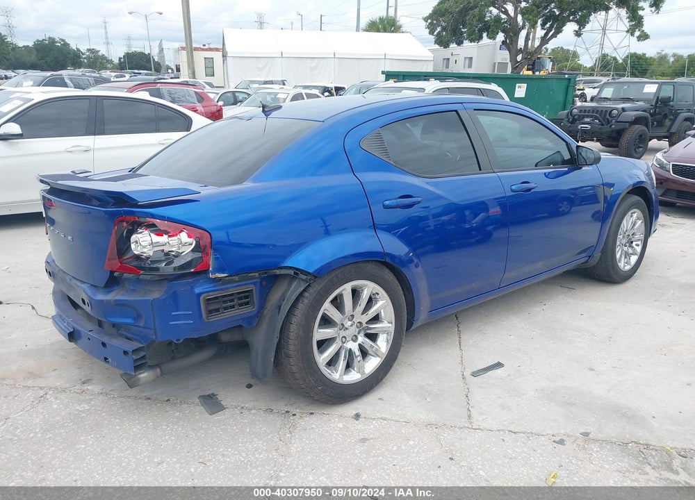 2012 DODGE AVENGER SE VIN: 1C3CDZAG3CN271048