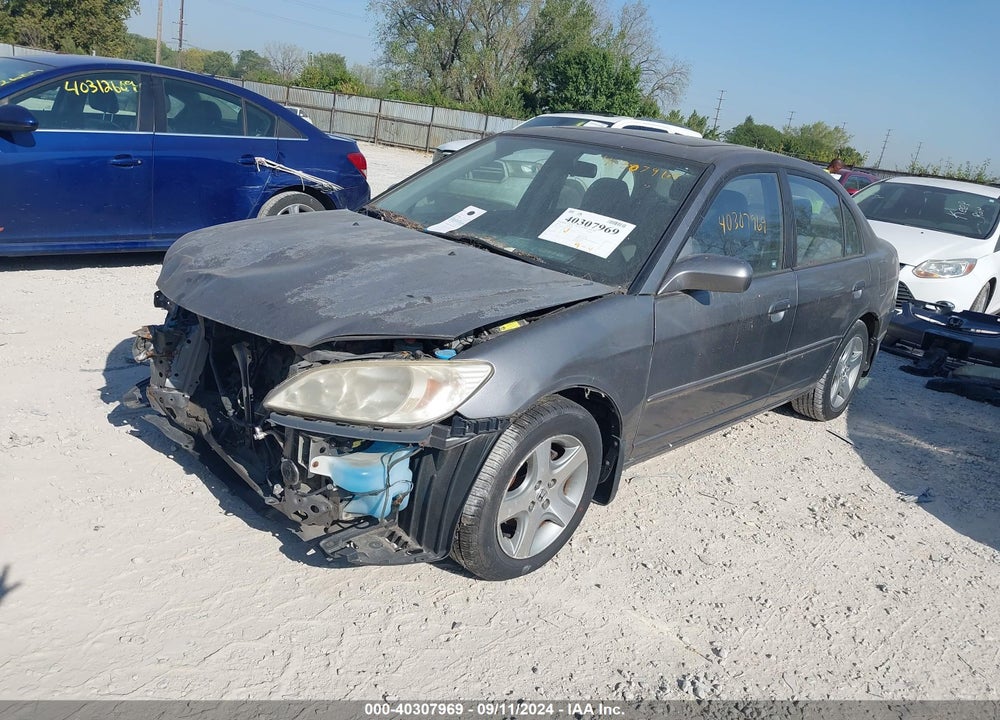 2005 HONDA CIVIC EX VIN: 2HGES26745H555957