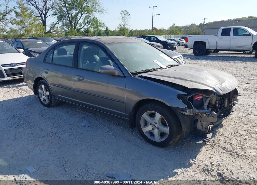 2005 HONDA CIVIC EX VIN: 2HGES26745H555957