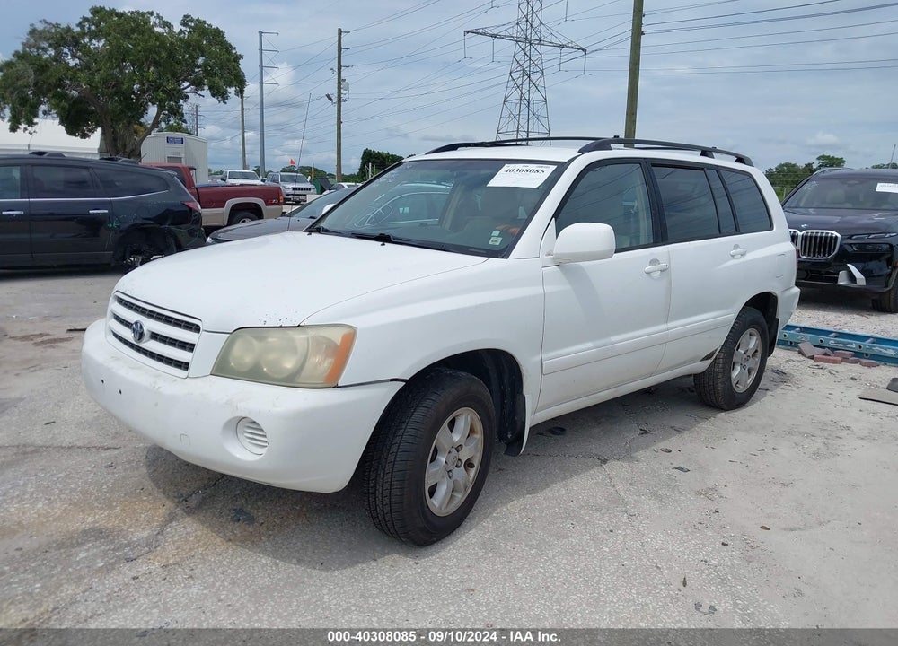 2003 TOYOTA HIGHLANDER V6 VIN: JTEHF21A830125168